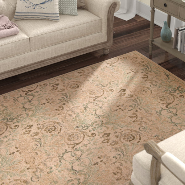 Lark Manor Albrecht Floral Ivory/Taupe/Sage Area Rug & Reviews Wayfair